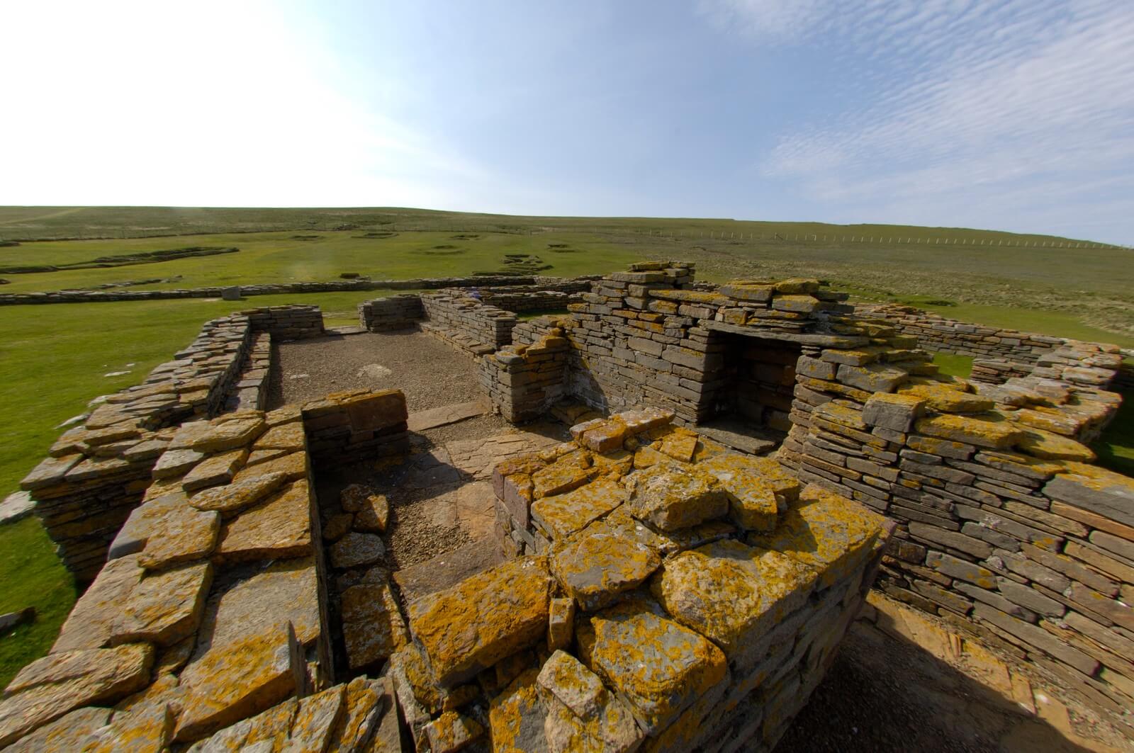 Viking settlement at Brough of Birsay - photo by Charles Tait