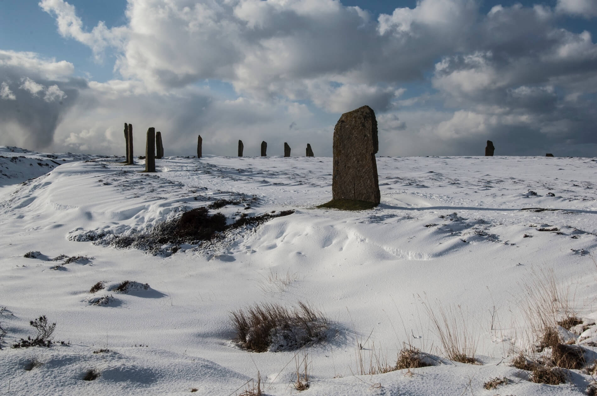 Ring of Brodgay in winter -  photo by Charles Tait
